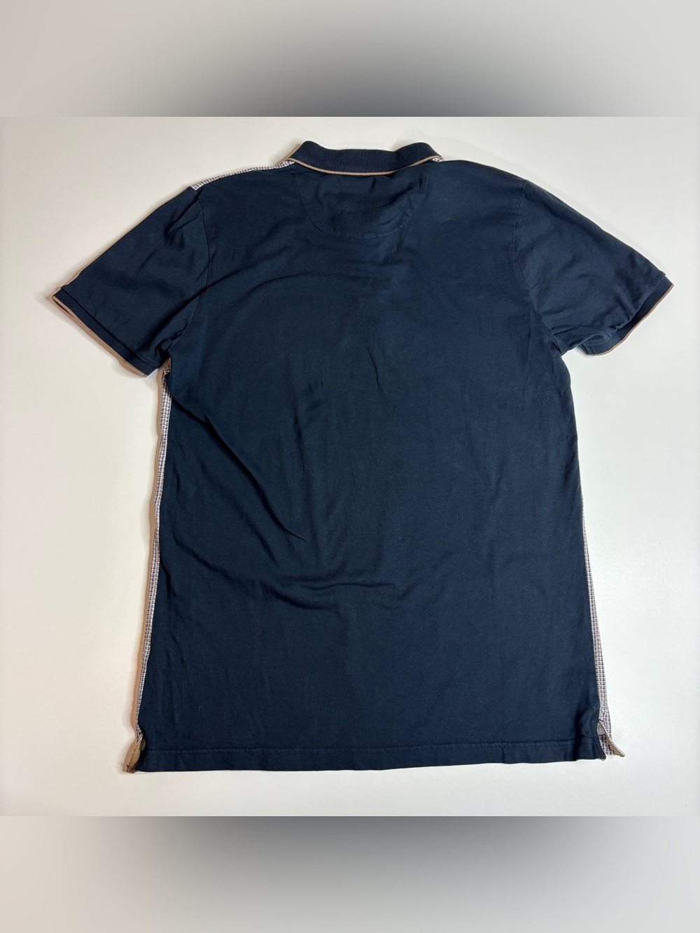 Denim & Flower Ricky Singh Preppy Mod Houndstooth Polo Shirt M - Picture 6 of 10